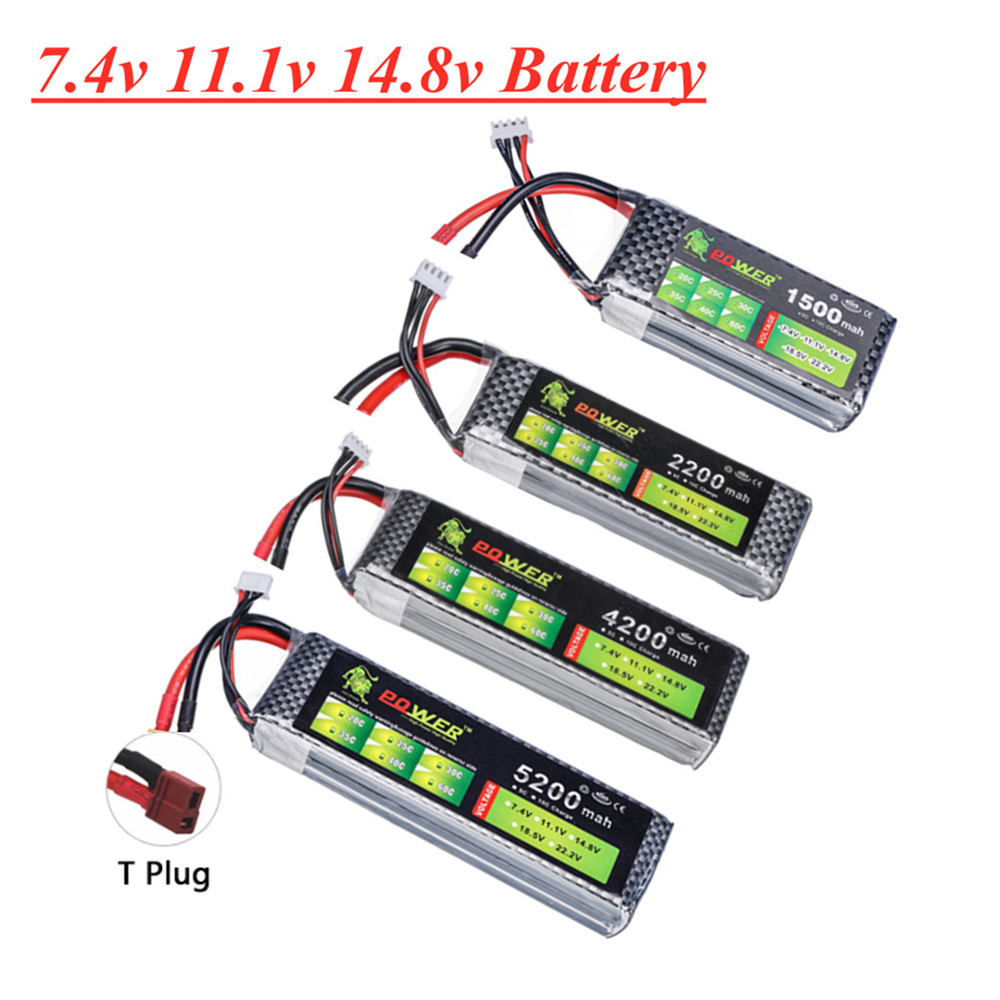 4S Lipo Battery 14.8V 6000Mah - بطارية ليبو لألعاب الأطفال والسيارة والدرون