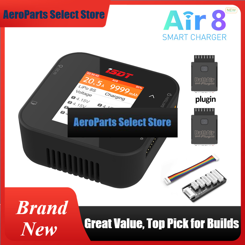 Isdt Air8 8S Lipo Charger - شاحن ومفرغ بطاريات AeroPartsISDT Air8 بقوة