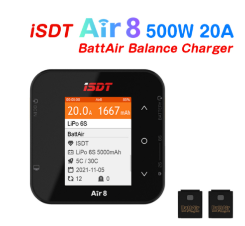 Isdt Air8 8S Lipo Charger - ISDT Air8 500 واط 20A 2-8S