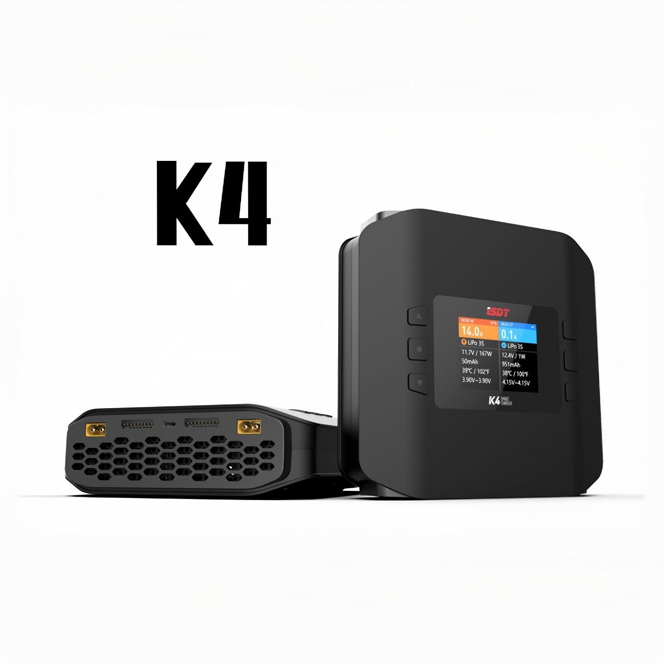 Isdt K4 Dual Lipo Charger - شاحن التوازن الذكي ثنائي القناة ISDT