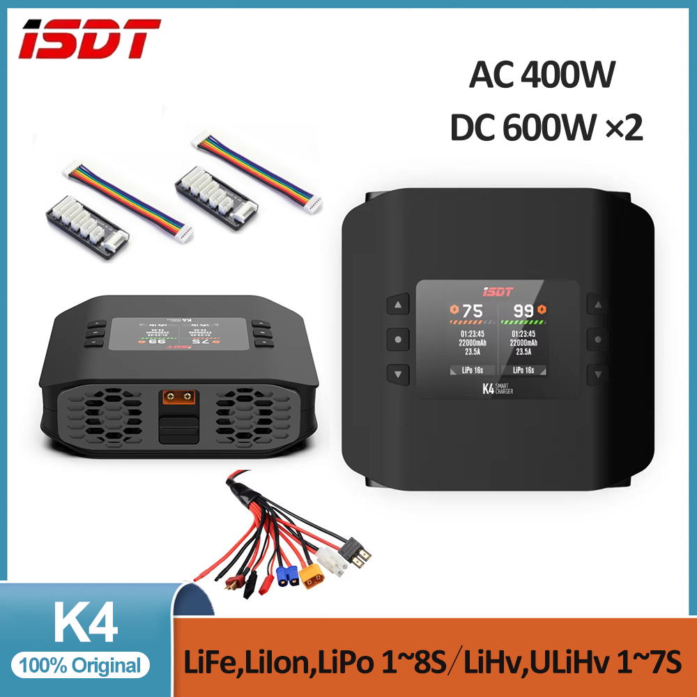 Isdt K4 Dual Lipo Charger - ISDT K4 1 ~ 8S بطارية