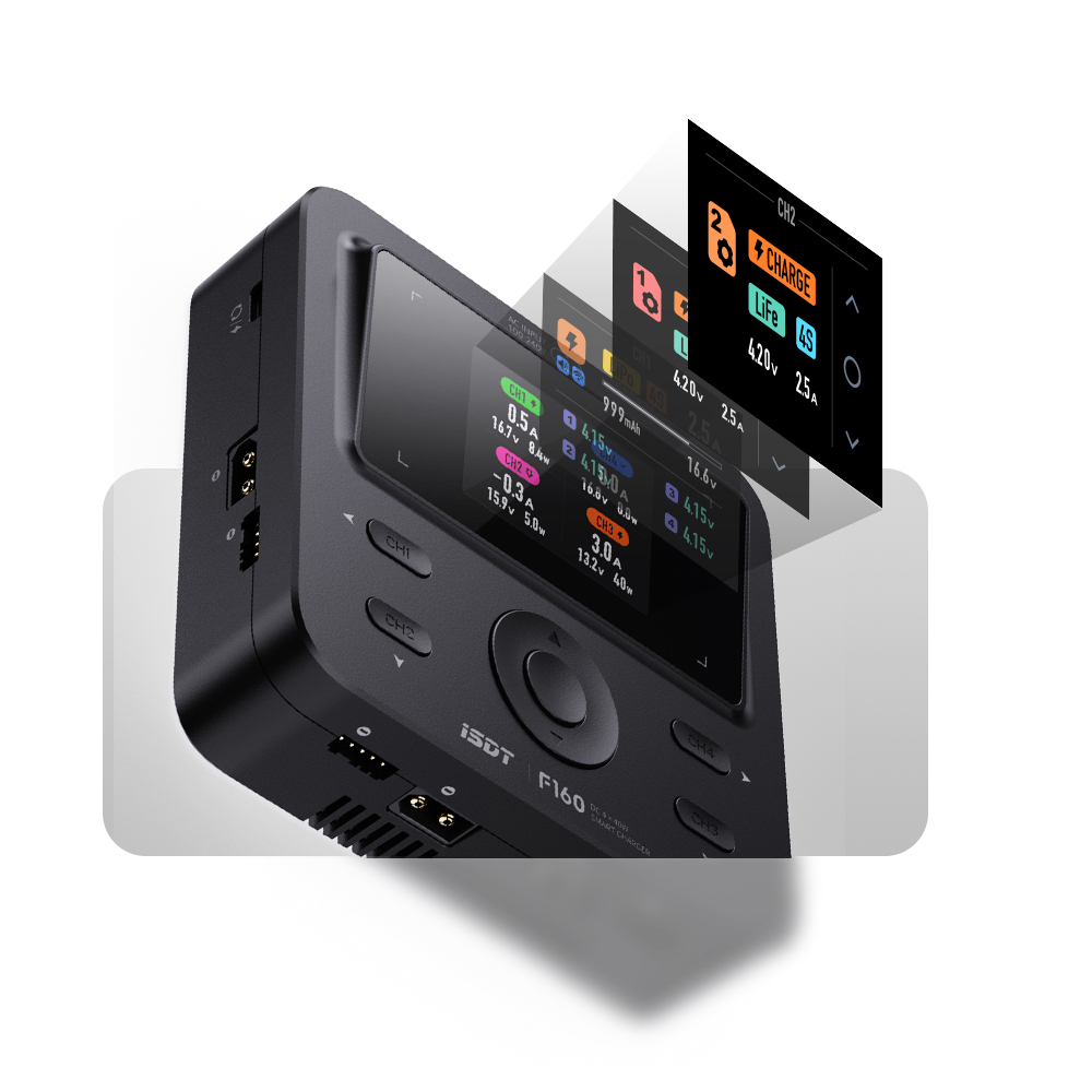 Toolkitrc M6Dac Smart Charger - شاحن ذكي ISDT F160 رباعي القنوات