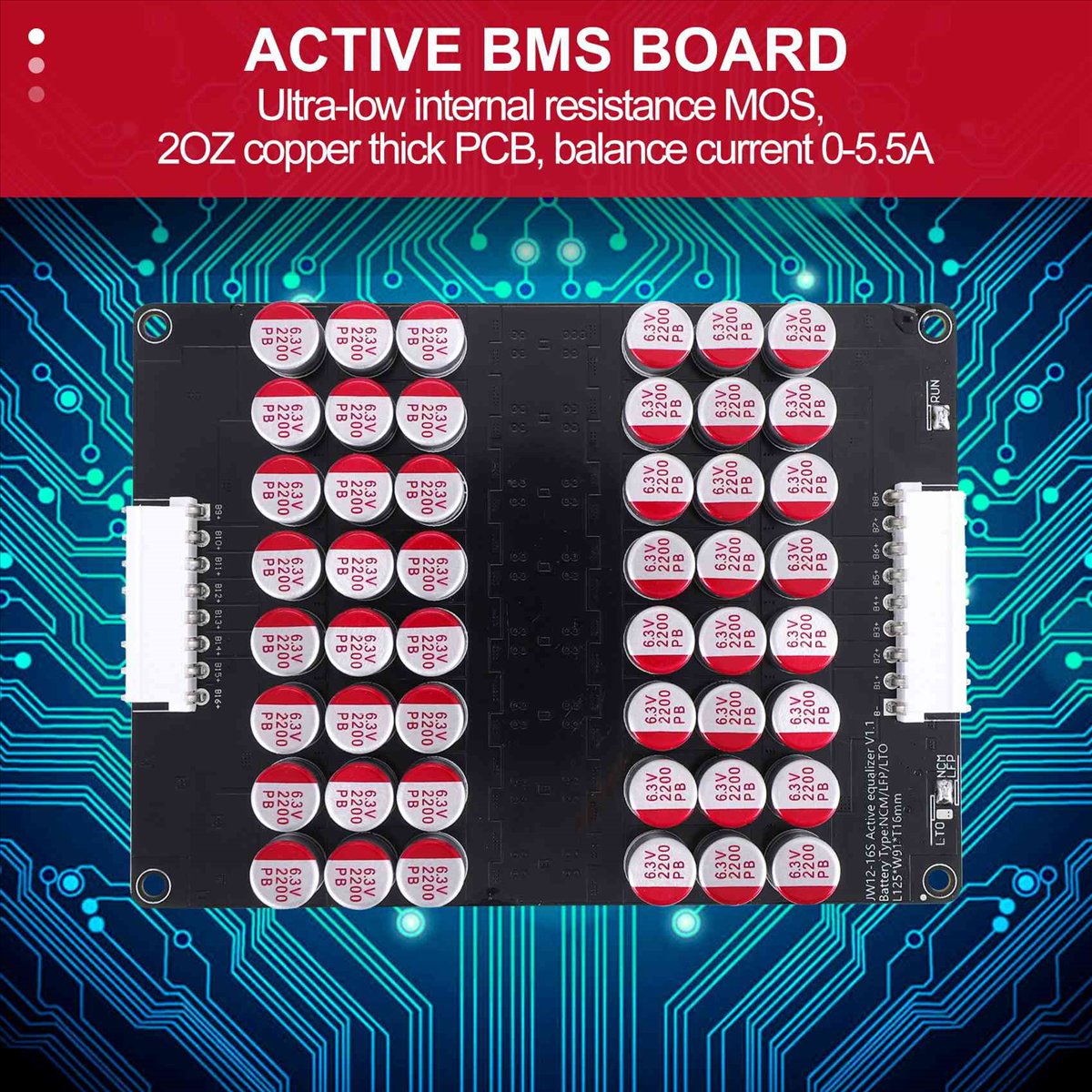 12S Lipo Battery Balancing Board - * يوم واحد 12S 13S 14S