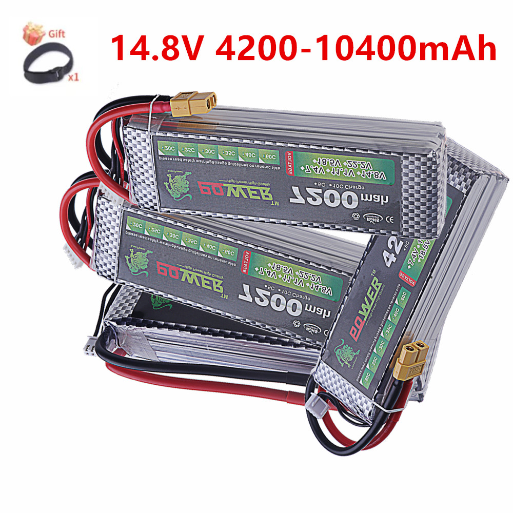 4S Lipo Battery 14.8V 6000Mah - بطارية ليثيوم بوليمر 4200 مللي أمبير