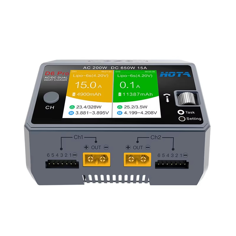 شاحن بطارية ذكي HOTA D6 Pro أس - مراجعة Hota D6 Pro Dual Lipo Charger وسعره