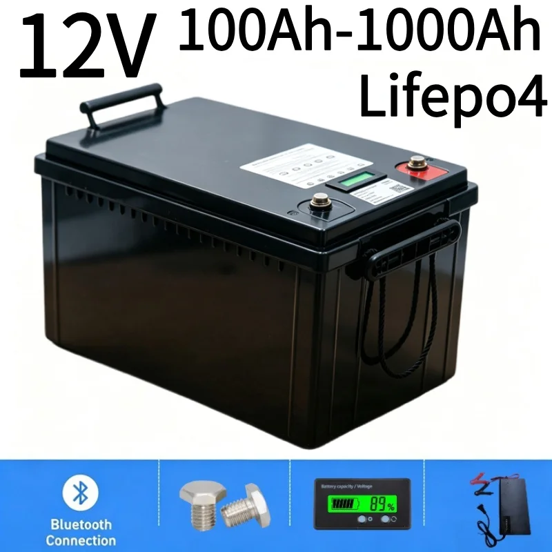 بطارية ليثيوم أيون 12 فولت LiF - مراجعة Lifepo4 12V 100Ah Bms Bluetooth وسعره