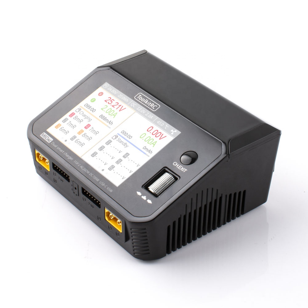 شاحن ذكي مزدوج Toolkitrc M6DAC - مراجعة Toolkitrc M6Dac Smart Charger وسعره