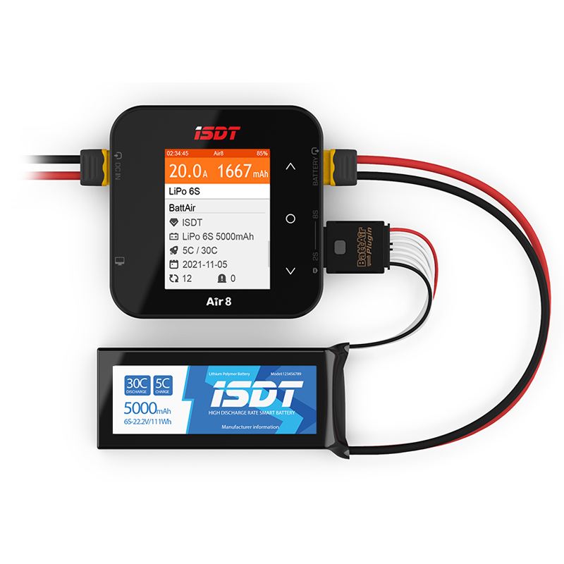 دعم الشاحن الذكي ISDT-Air 8 ،  - مراجعة Isdt Air8 8S Lipo Charger وسعره