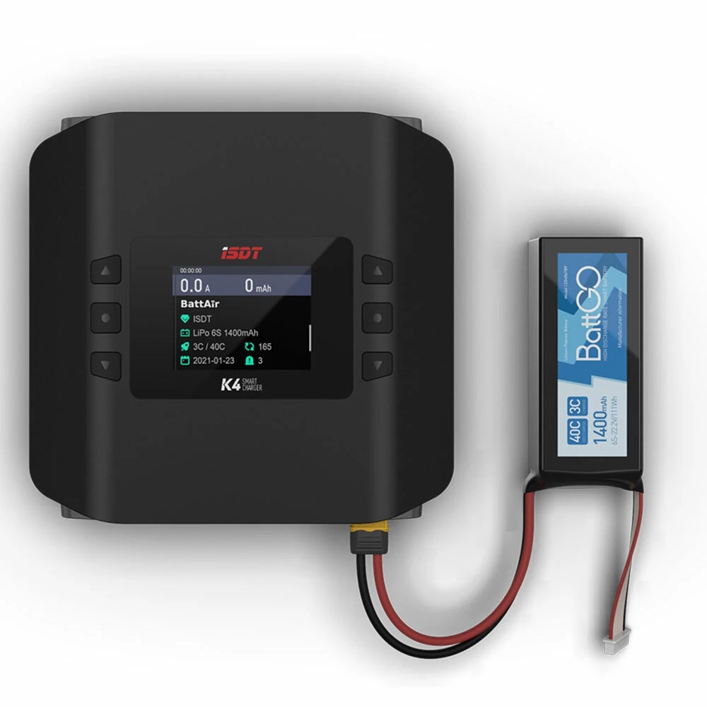 شاحن ذكي متوازن ثنائي الوضع K4 - مراجعة Isdt K4 Dual Lipo Charger وسعره