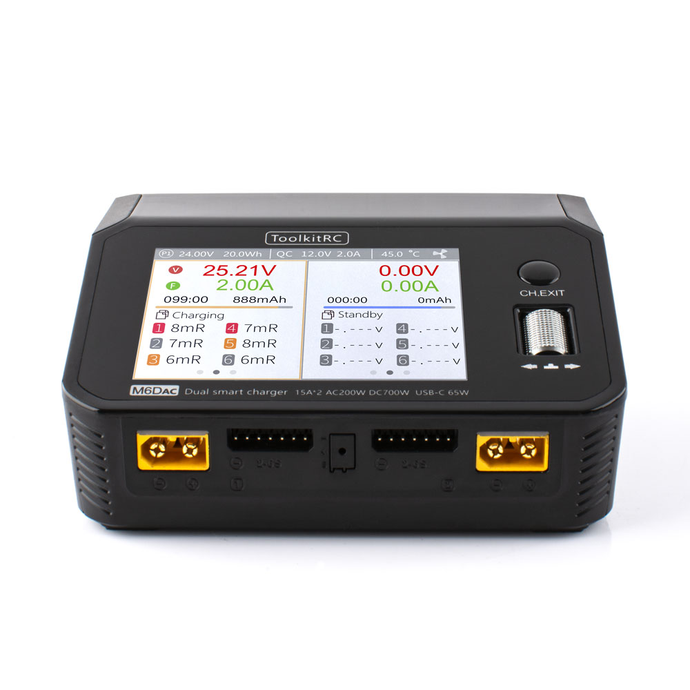 ToolkitRC M6DAC التيار المتناو - مراجعة Toolkitrc M6Dac Smart Charger وسعره
