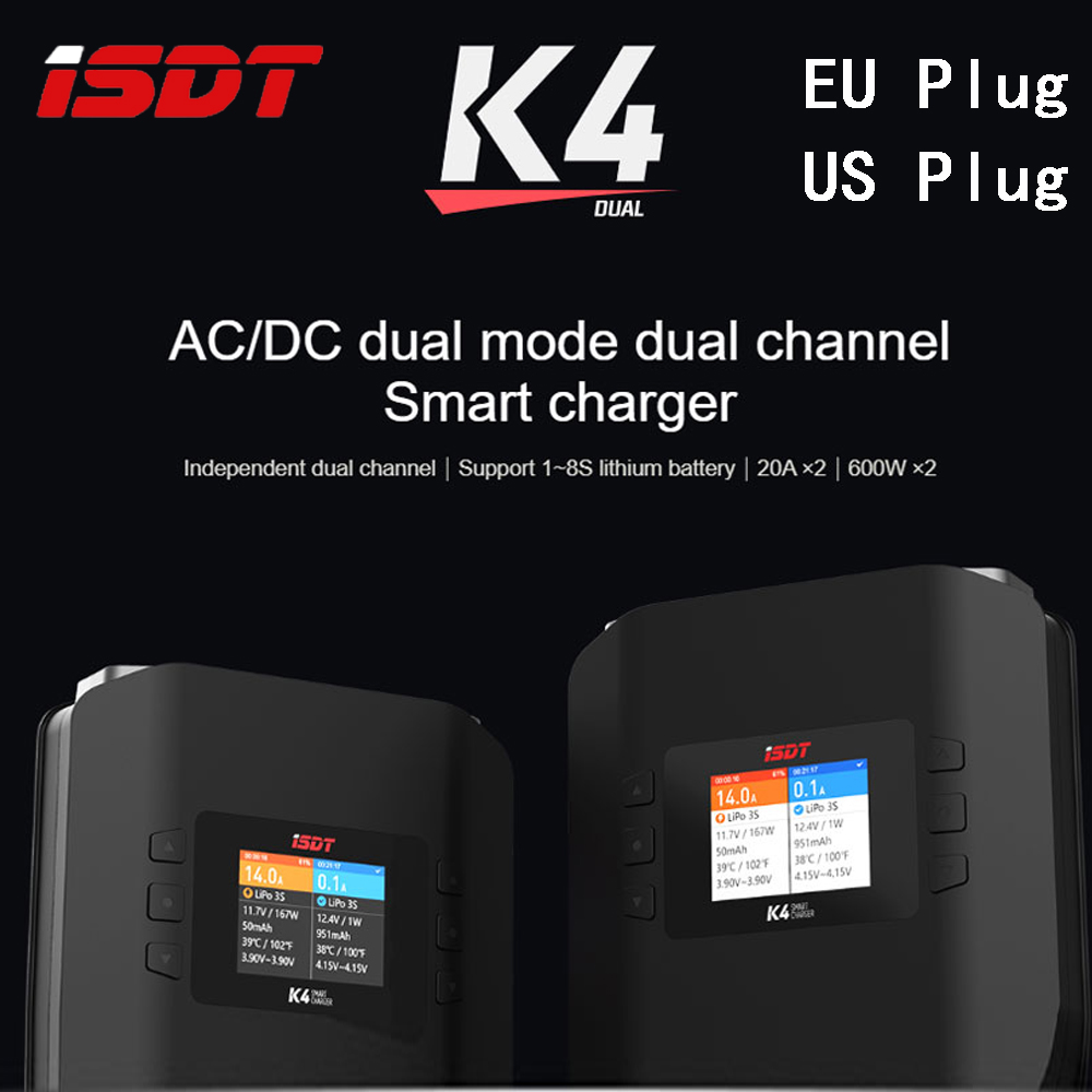 ISDT K4 1 ~ 8S بطارية ليثيوم ش - مراجعة Isdt K4 Dual Lipo Charger وسعره
