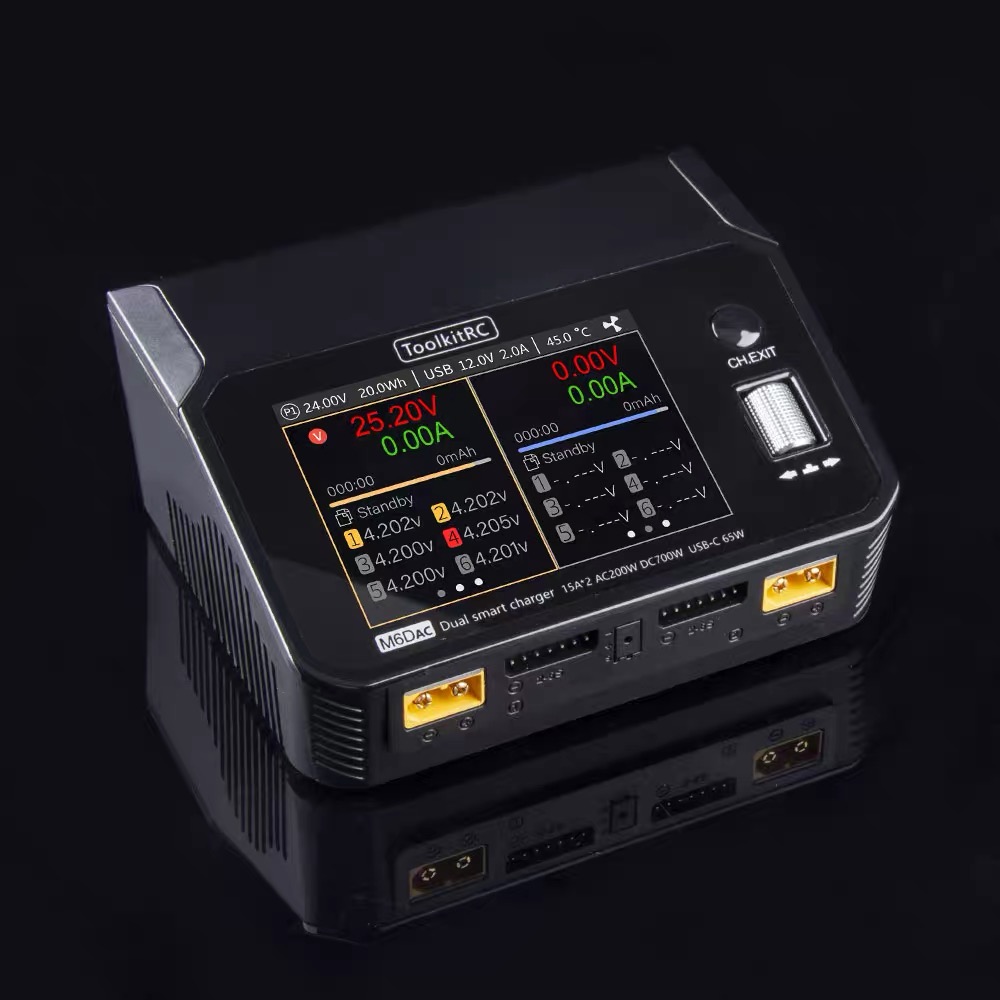 ToolkitRC M6DAC 350W X 2 USB-C - مراجعة Toolkitrc M6Dac Smart Charger وسعره