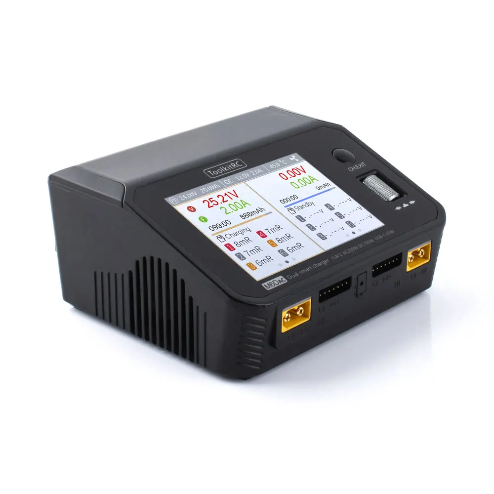 شاحن وتفريغ بطاريات ليثيوم بول - مراجعة Toolkitrc M6Dac Smart Charger وسعره