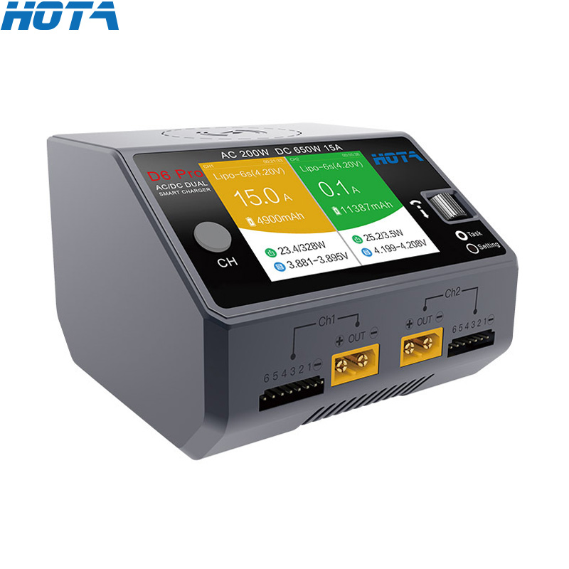 شاحن بطارية ذكي HOTA ، مفرغ لي - مراجعة Hota D6 Pro Dual Lipo Charger وسعره