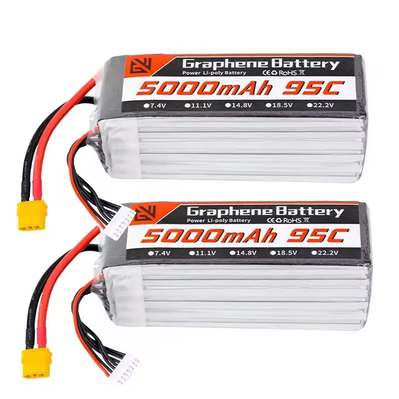 بطارية ليبو 6S 5000mAh XT60 XT - مراجعة 6S Lipo Battery 22.2V 5000Mah وسعره