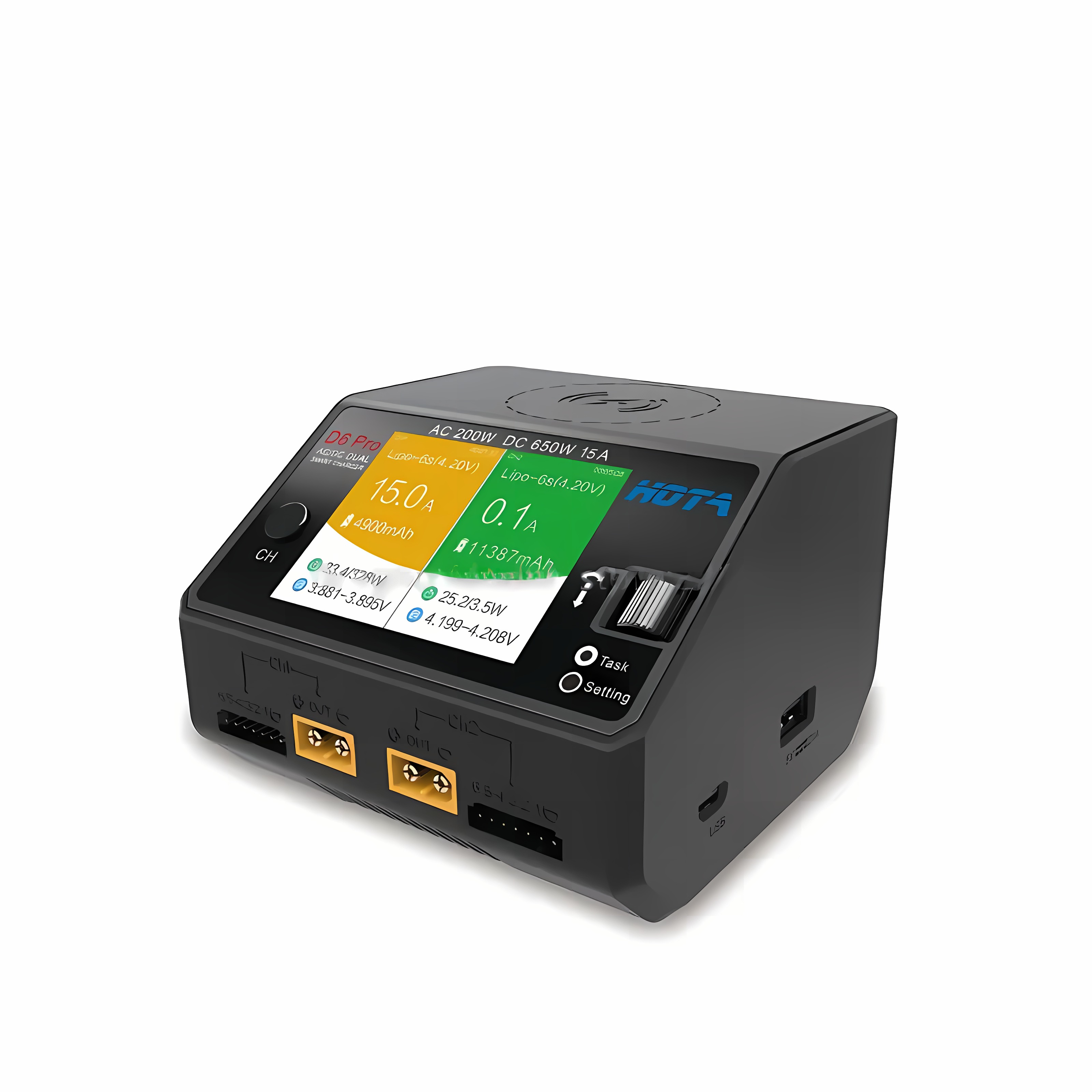 شاحن ذكي HOTA D6 Pro بقوة AC20 - مراجعة Hota D6 Pro Dual Lipo Charger وسعره