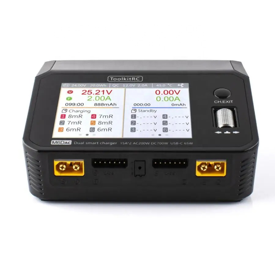 ToolkitRC M6DAC التيار المتناو - مراجعة Toolkitrc M6Dac Smart Charger وسعره