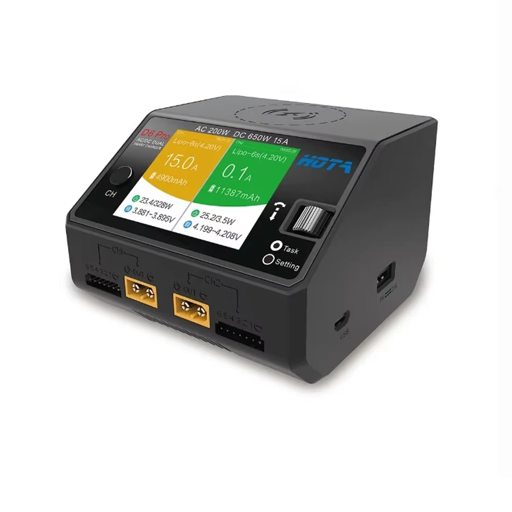 شاحن لاسلكي HOTA D6 Pro بقوة 2 - مراجعة Hota D6 Pro Dual Lipo Charger وسعره