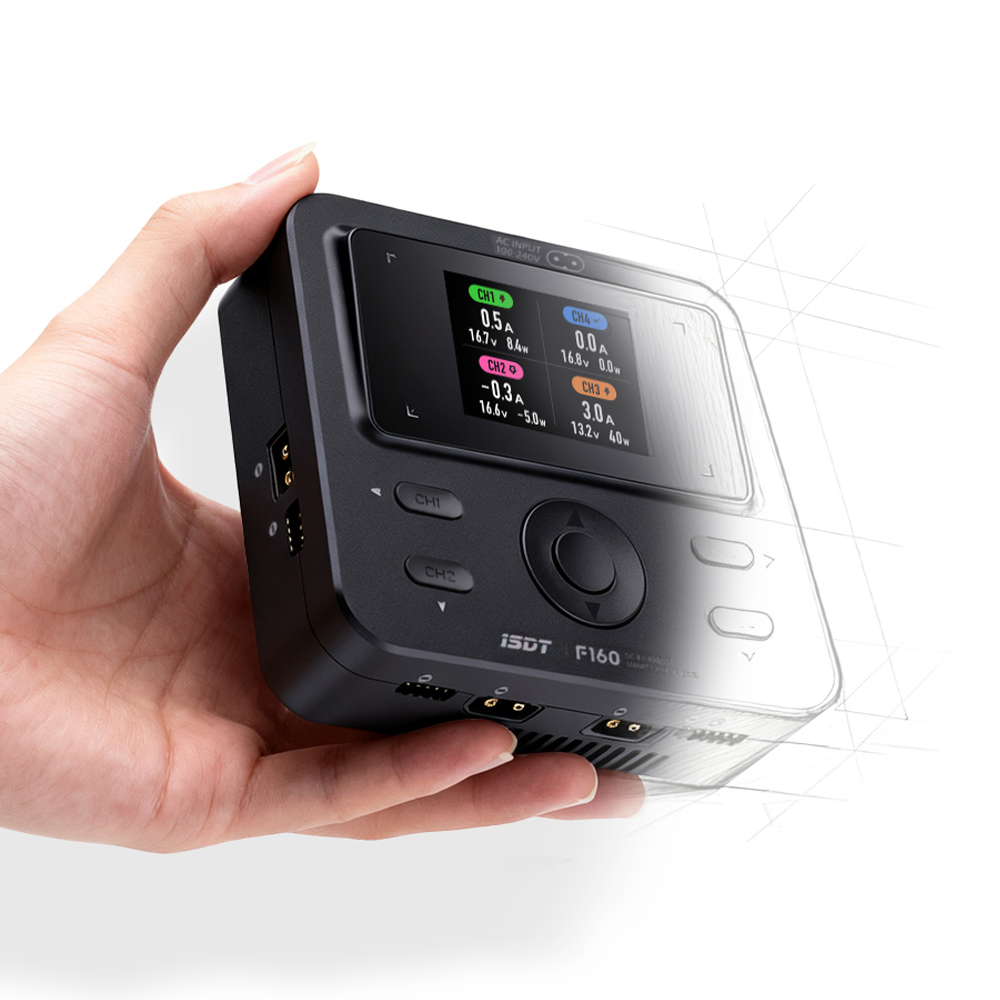 شاحن ذكي ISDT F160 رباعي القنو - مراجعة Toolkitrc M6Dac Smart Charger وسعره