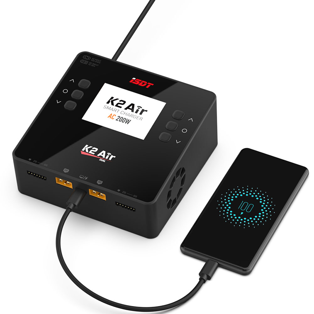 ISDT يبو بطارية شاحن ميزان مفر - مراجعة Isdt K4 Dual Lipo Charger وسعره