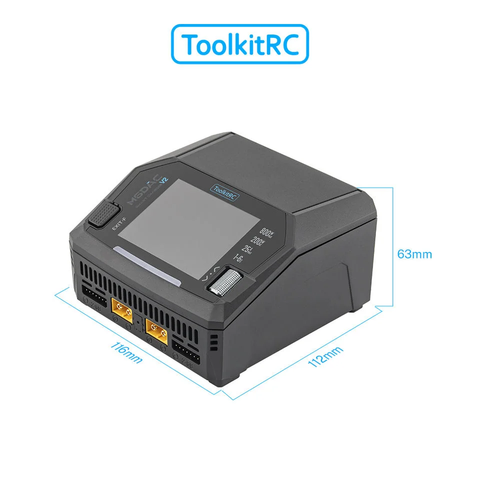 شاحن بطاريات ليثيوم بوليمر ذكي - مراجعة Toolkitrc M6Dac Smart Charger وسعره